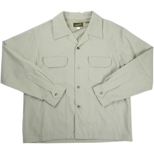 Size 15.5 At Last ＆ Co アットラスト|BUTCHER PRODUCTS ブッチャープロダクツ WOOL SHIRT 長袖シャツ 灰 品-非常に良い 20828663