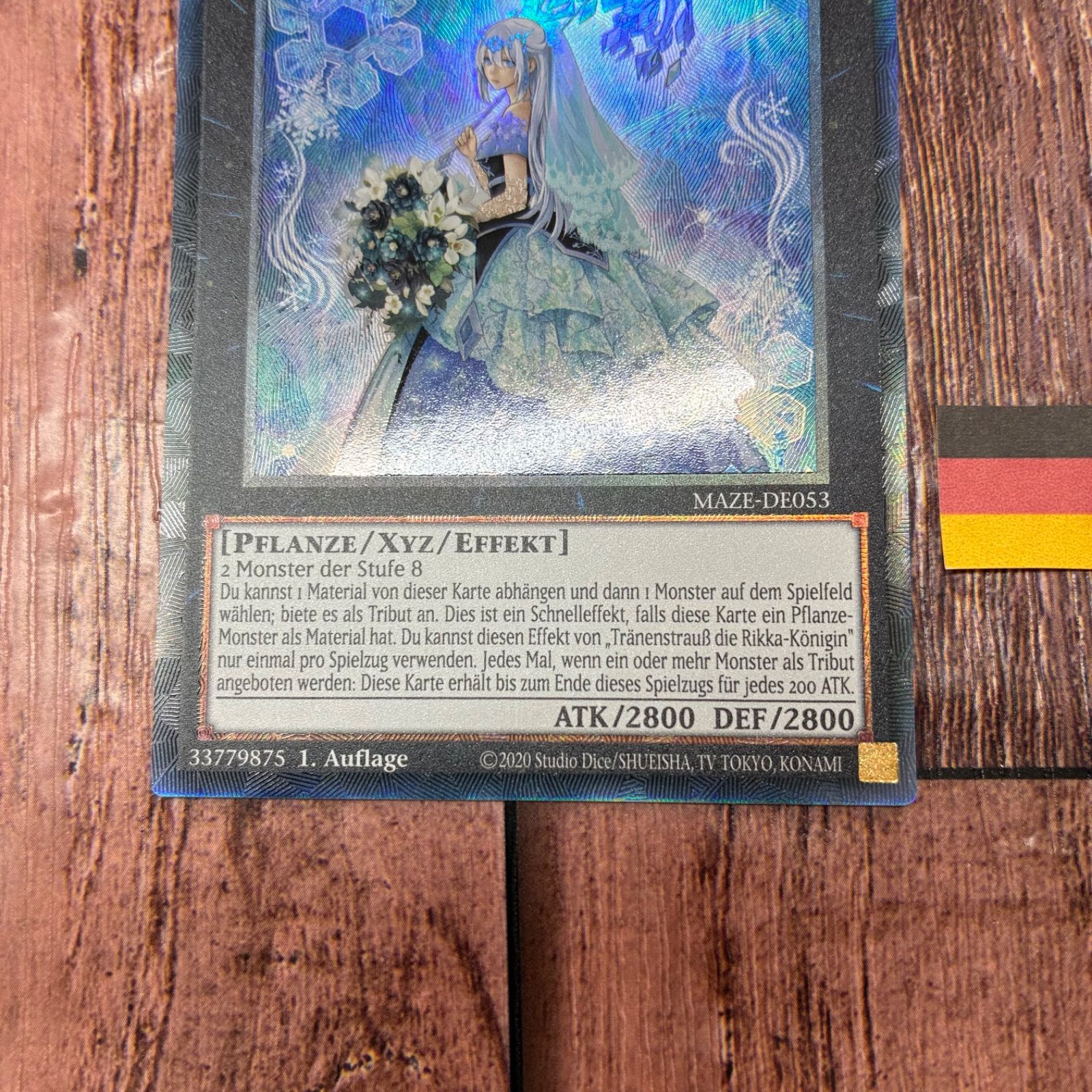 遊戯王 ドイツ版 EU版 六花聖ティアドロップ コレクターズレア - メルカリ