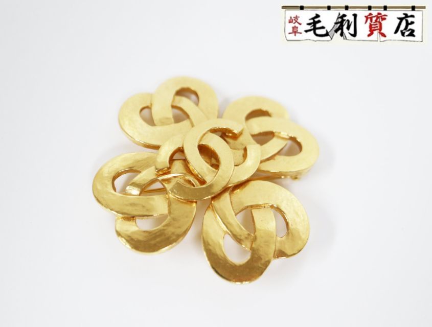 シャネル CHANEL ココマーク ゴールド GP 97P ブローチ ヴィンテージ レディース