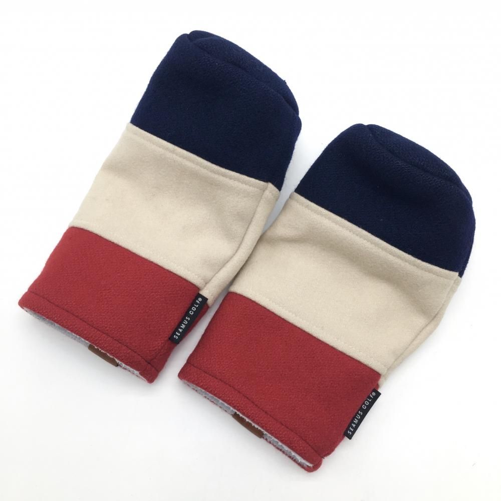 送料無料 キャンペーン中 ！ シェイマスゴルフ ヘッドカバー2点セット FW ネイビー×ライトベージュ×レッド トリコロールゴルフ SEAMUS GOLF 超安値登場！