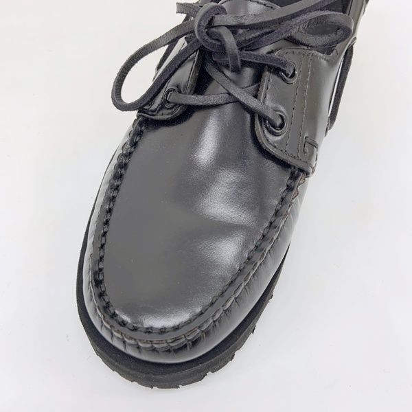  Paraboot BEAMS BOY パラブーツ ビームスボーイ MARO マロ デッキジューズ ローファー シューズ レディース サイズ4 ブラック 靴 DF 17144 ローファー 革靴 靴