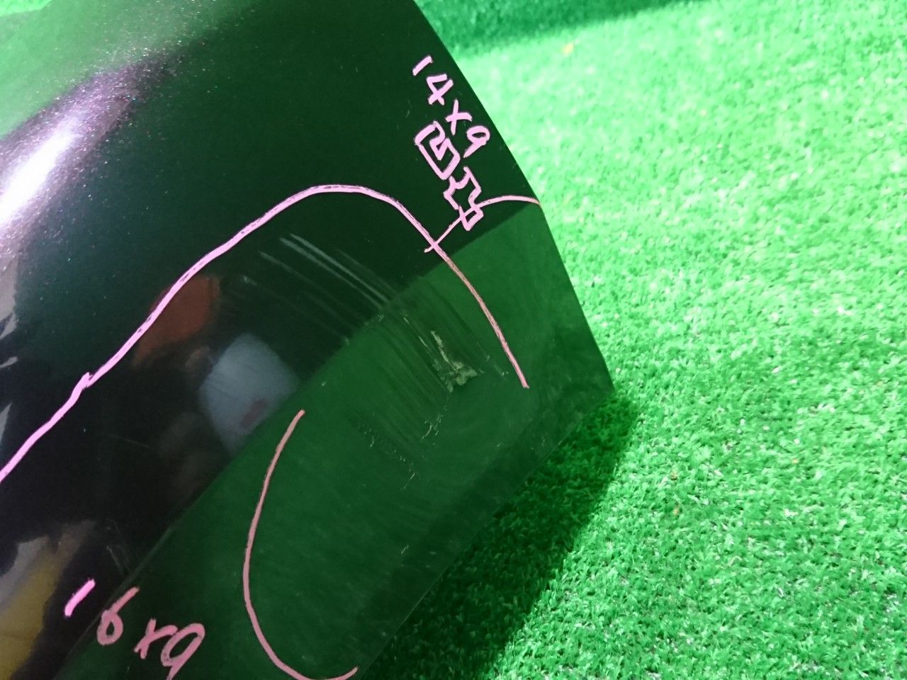 JH3 NWGNカスタム リアバンパー ムラサキ PB89P 19004