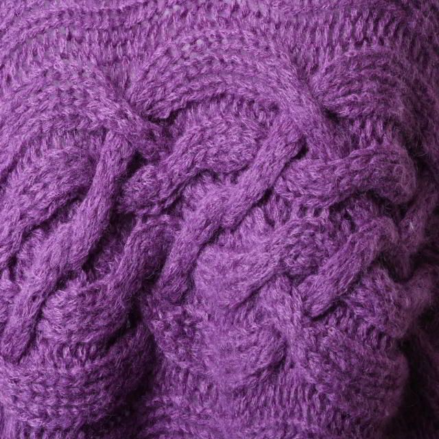 MAISON EUREKA オーバーサイズ モヘア混 ケーブル ニット - メルカリ