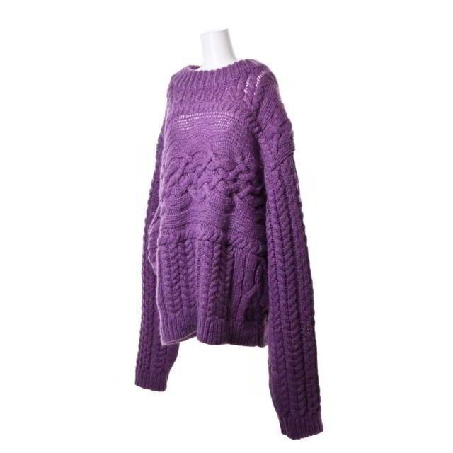 MAISON EUREKA オーバーサイズ モヘア混 ケーブル ニット - メルカリ