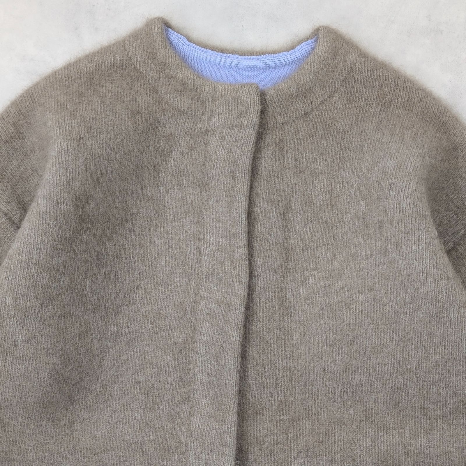 エレンディーク ラクーンカーディガン バイカラー ELENDEEK(エレン