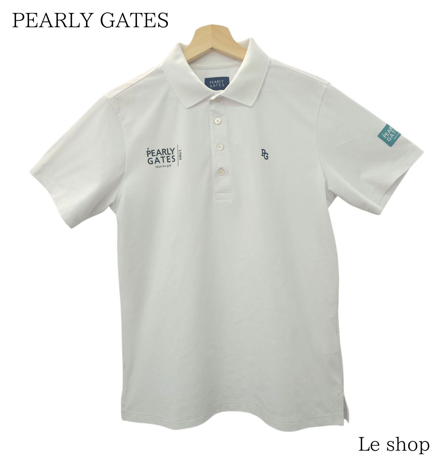 PEARLY GATES 5 L相当 PEARLY GATES パーリーゲイツ ゴルフウェア ポロシャツ サイズ5 L