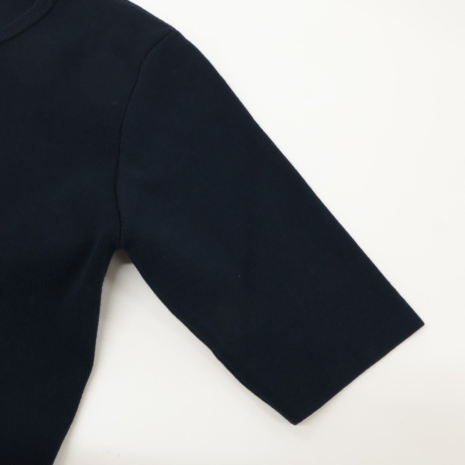 購入 emmi エミ 13WFO251034 25年 ﾈｲﾋﾞｰ ﾊｰﾌｽﾘｰﾌﾞﾆｯﾄﾄﾞｯｷﾝｸﾞﾜﾝﾋﾟｰｽ 0 