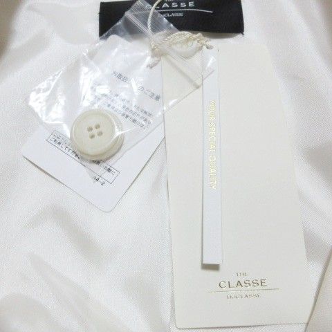 ドゥクラッセ DoCLASSE THE CLASSE ザ クラス テーラード ジャケット 30456 シングル 1B 総裏地 7 S相当 白 ホワイト X GULLKHAN_COM