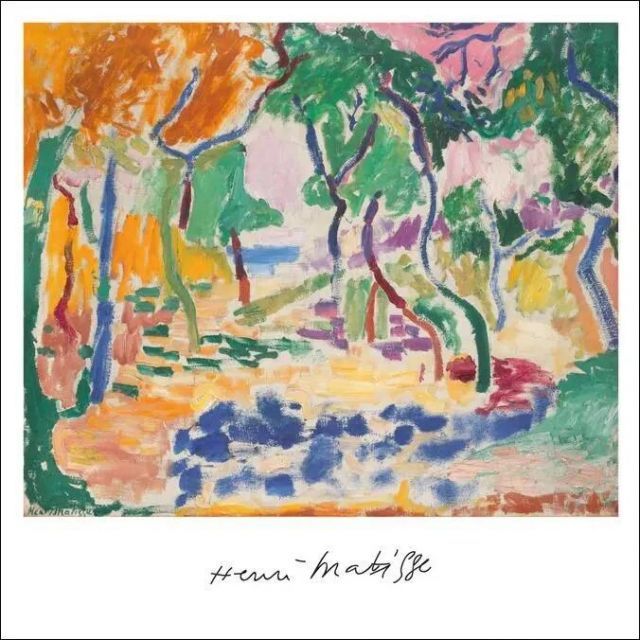 Henri Matisse | Summer in the Alley | 50x50cm アートポスター 北欧 デンマーク 500x500mm