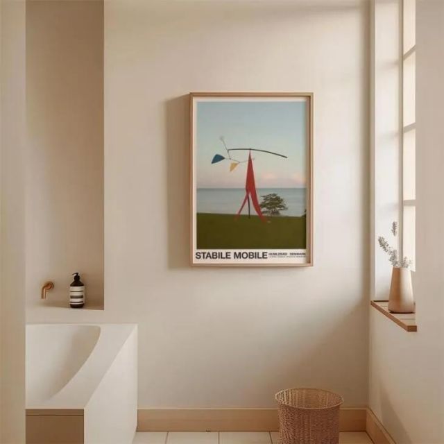 Florent Bodart Louisiana STABILE MOBILE 50 x 70 cm アートポスター 北欧 デンマーク 500 700 mm ルイジアナ美術館