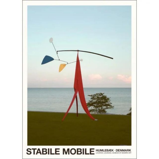 Florent Bodart | Louisiana STABILE MOBILE | 50x70cm アートポスター 北欧 デンマーク 500x700mm ルイジアナ美術館