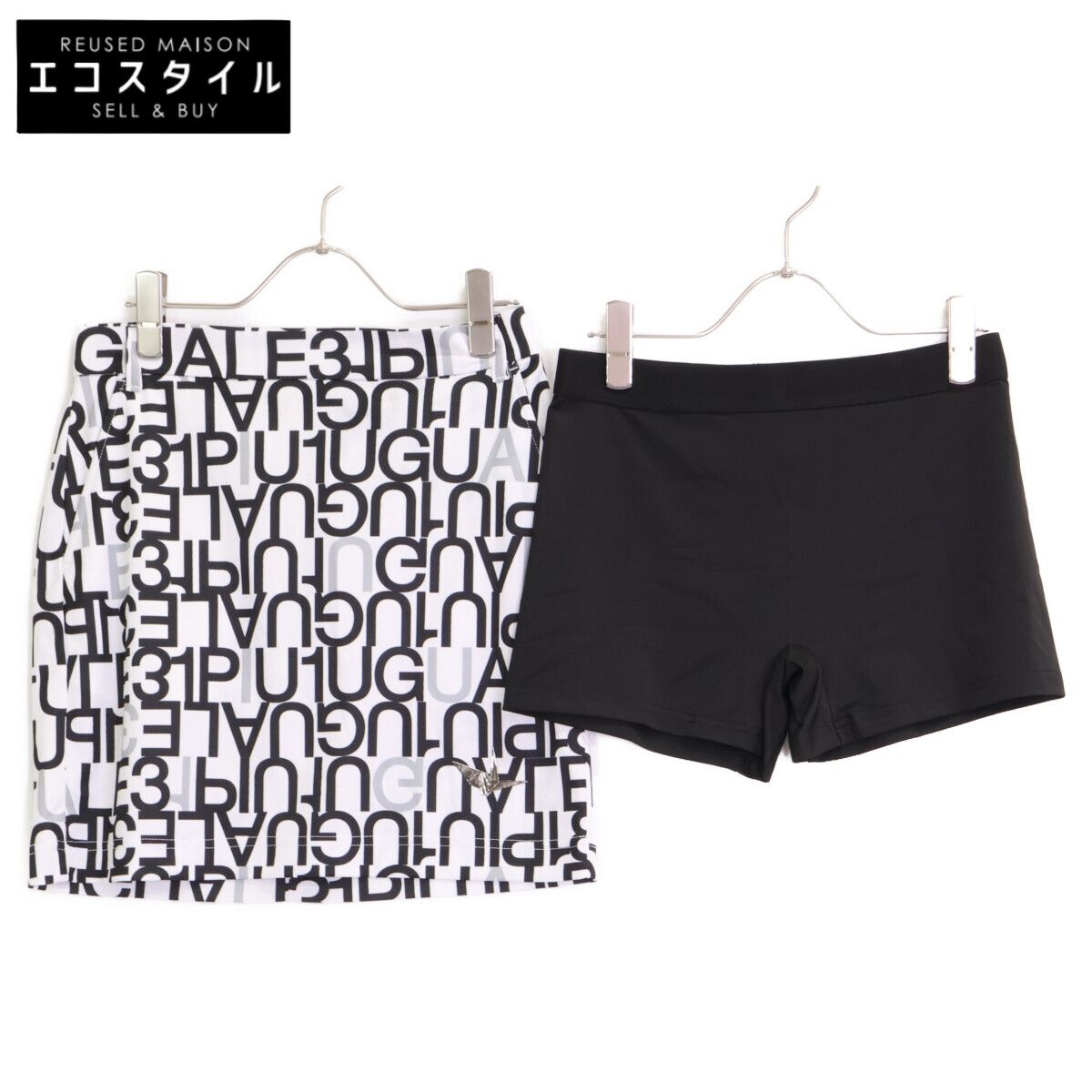 サイズM【未使用】1piu1uguale3 GOLF ロゴミックススカート サイズM