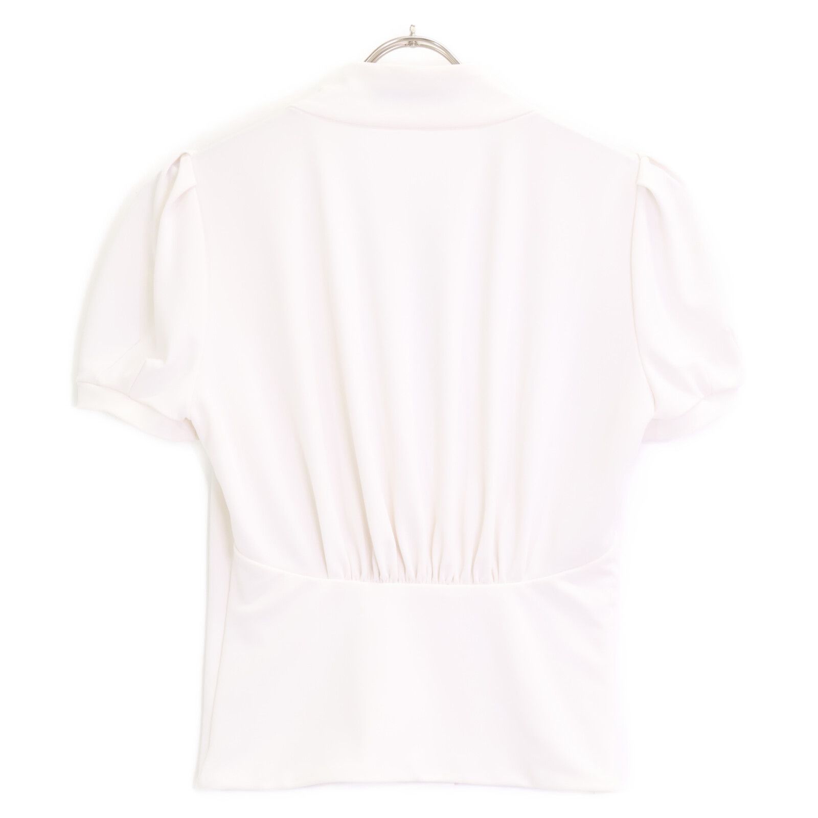 FOXEY NEW YORK フォクシーニューヨーク 26154 ﾎﾜｲﾄ ﾎﾞﾀﾝ付き半袖  