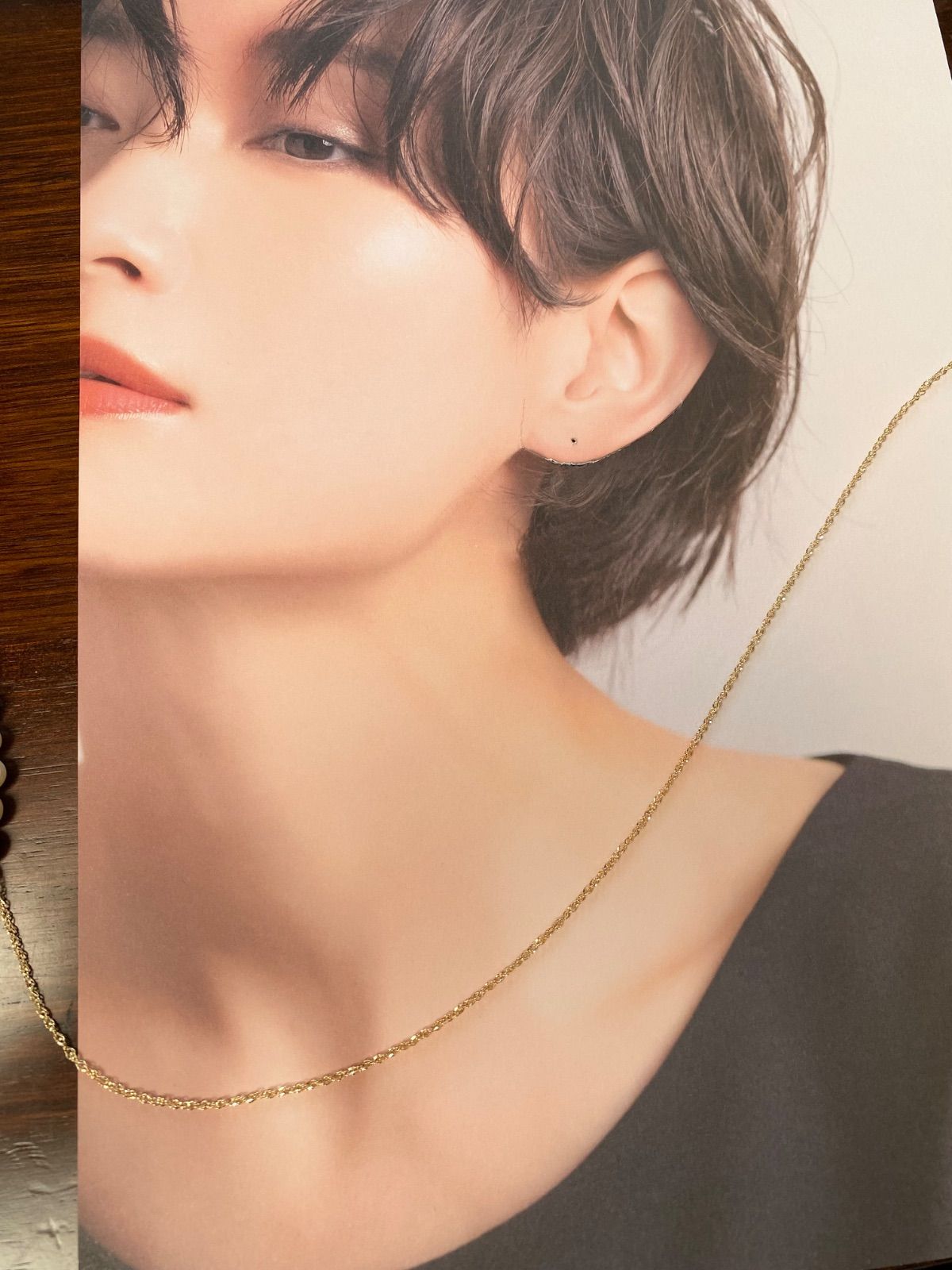 GSTV】K18 ゴールド チェーン ネックレス ロング 50cm 18金 C1793