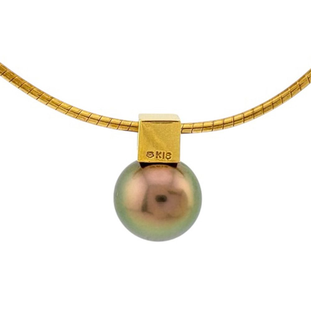 ミキモト ネックレス 18金 K18イエローゴールド パール レディース  