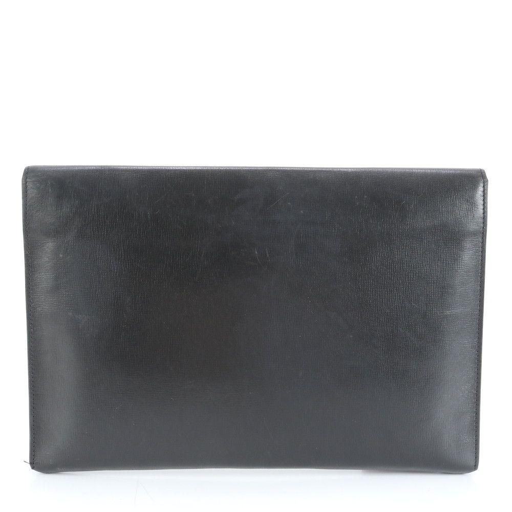 ヴァレクストラ レザー セカンドバッグ クラッチ ポーチ 通勤 ビジネス A4 ブラック 黒 ゴールド 金具 メンズ EUE CU26-5