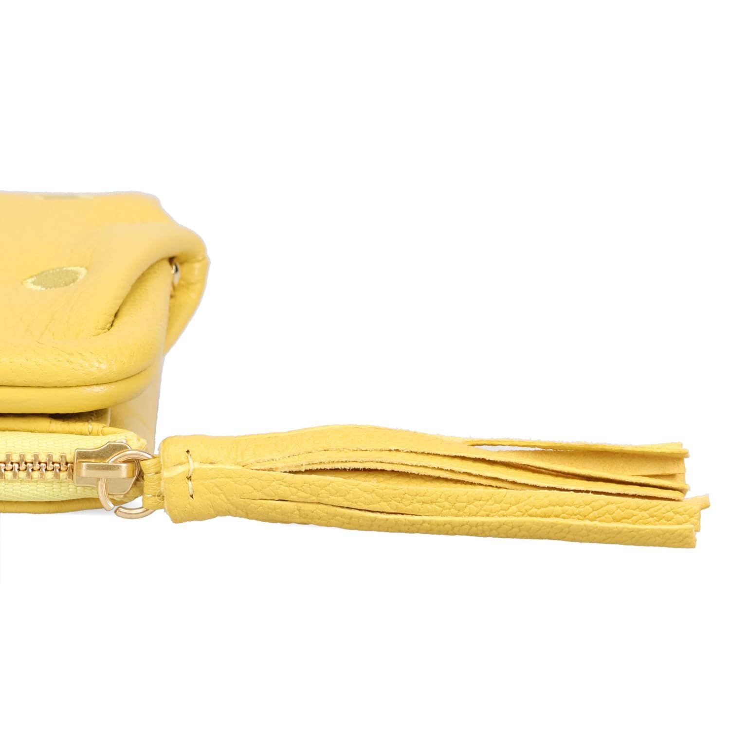 アクリル玉がま口2つ折り財布