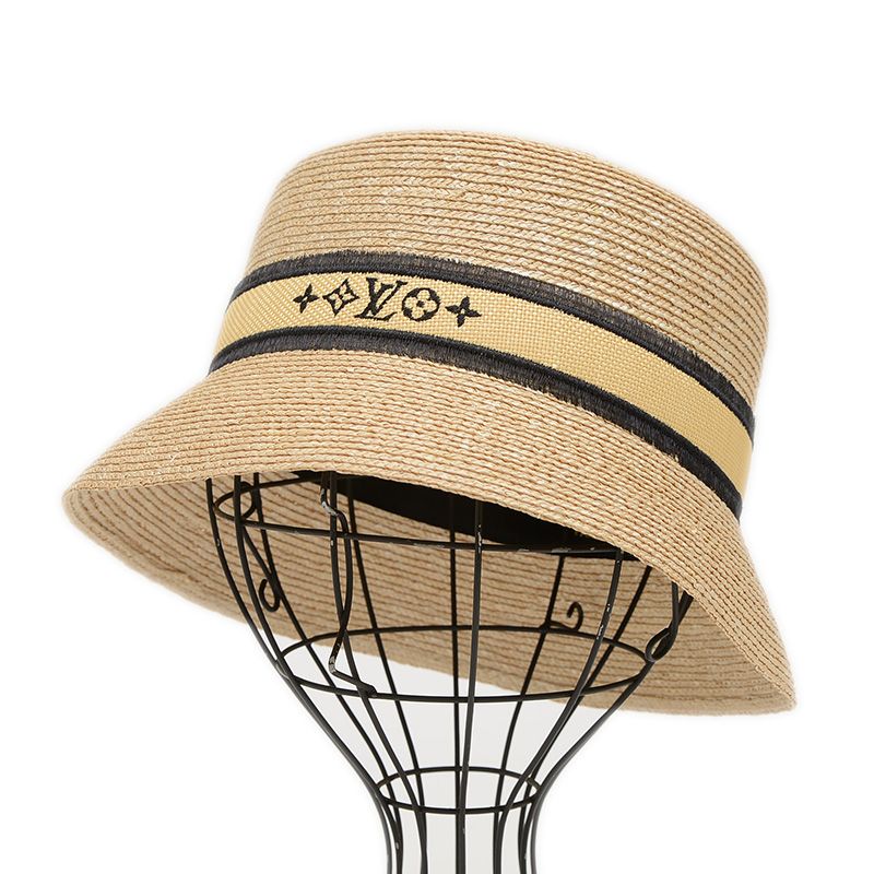 ルイ･ヴィトン バケットハット ストロー ベージュ M7629M