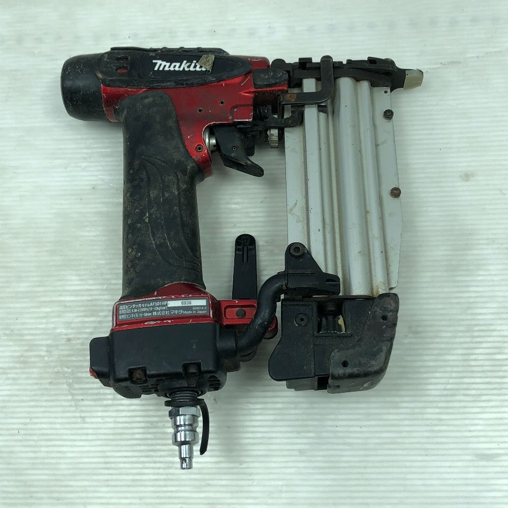 MAKITA マキタ 工具 エアツール ピンタッカー 本体のみ 高圧 AF501HP レッド