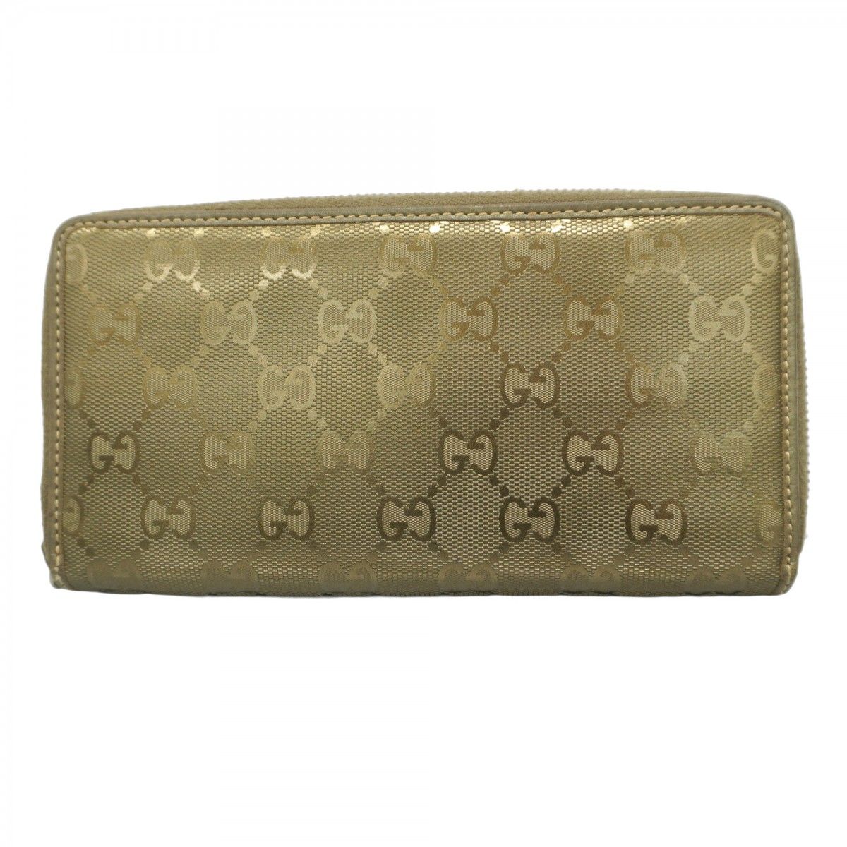 GUCCI 長財布 グッチシマレザーゴールドプレート ブラック グッチGUCCI