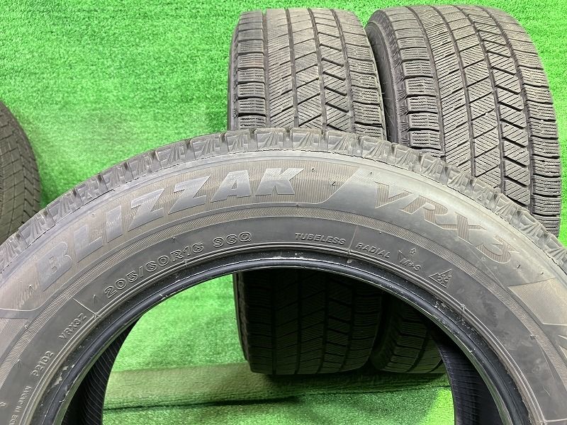 車 BRIDGESTONE スタッドレス ブリヂストン ブリザックVRX3 205/60R16
