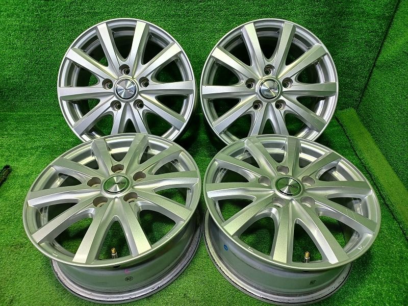 社外 ラビリオン ウェッズ ﾉｱ ｳﾞｫｸｼｰ ｴｽｸｧｲｱ ホイール アルミ シルバー 15インチ 6J 5穴 4本 114.3 53