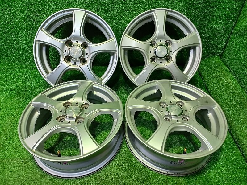 社外 ヴィオレント 軽自動車 ホイール アルミ シルバー 14インチ 4.5J 4穴 4本 100 45