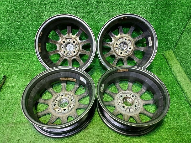 社外 ティラードイータ 軽自動車 ホイール アルミ ガンメタ 14インチ 4.5J 4穴 4本 100 45 FFCRYSTALESIA_COM