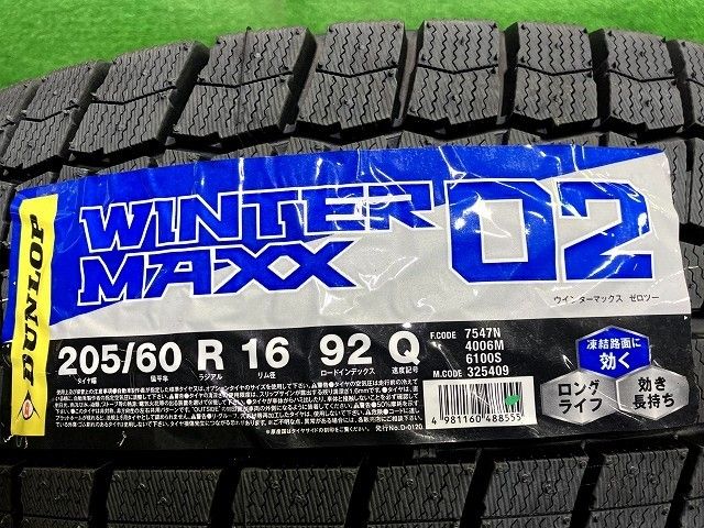DUNLOP スタッドレス ダンロップ ウィンターマックスWM02 215/65R16 4