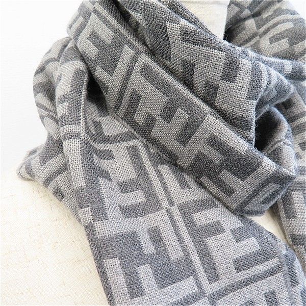 フェンディ FENDI ズッカ柄 マフラー ストール 総ロゴ