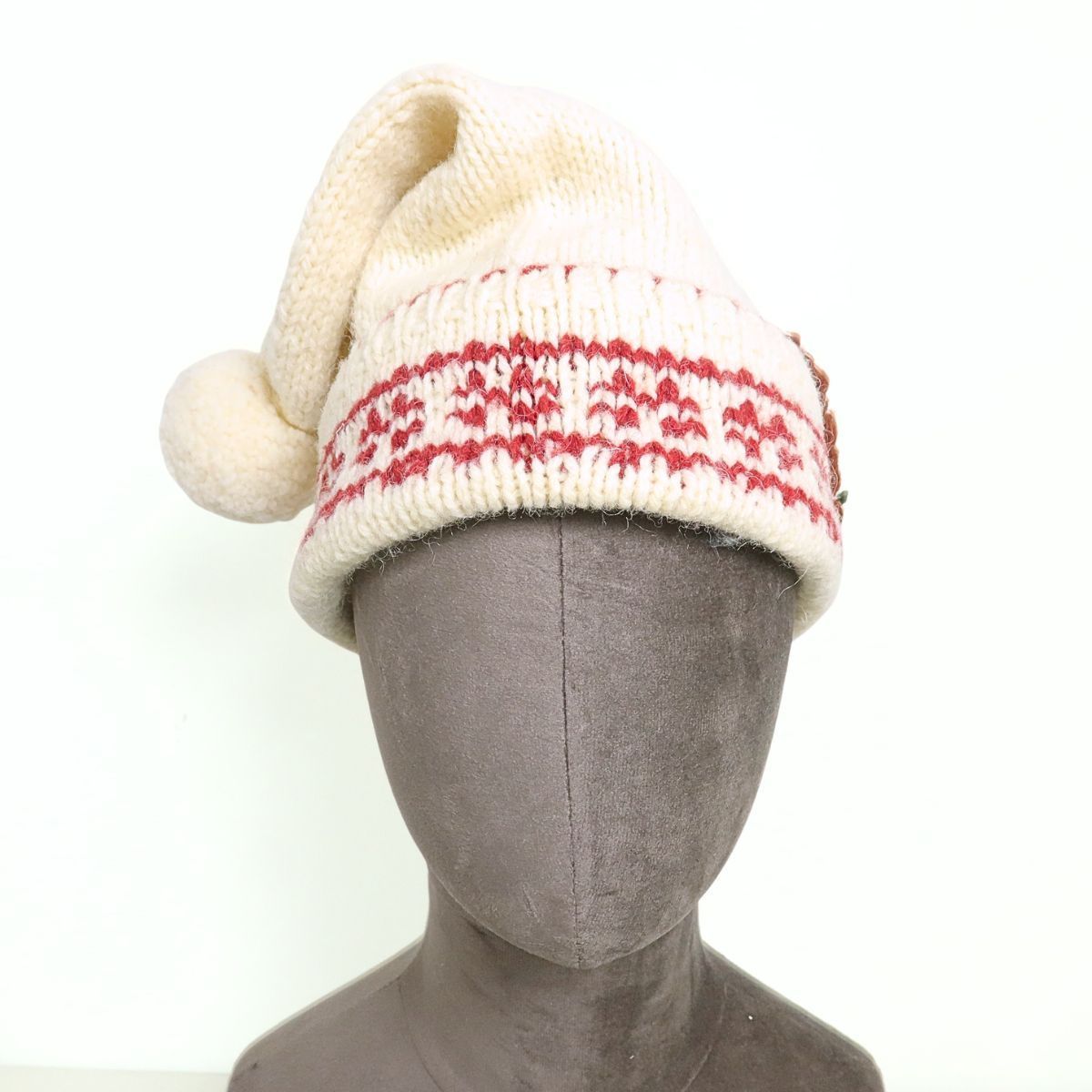 【レア】ワンダフルワールド　モチーフ付きニット飛行帽 ワンダフル レアワンダフルワールド モチーフ付きニット飛行帽 CANDY