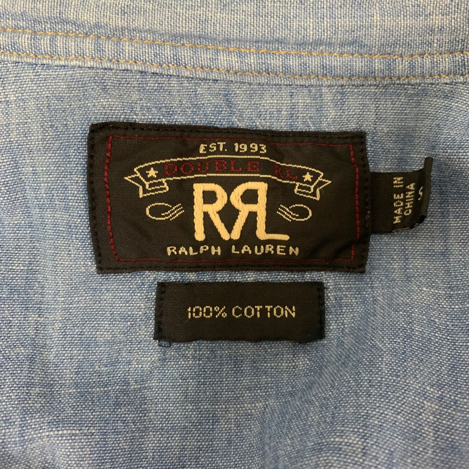 長袖シャツ ブルー