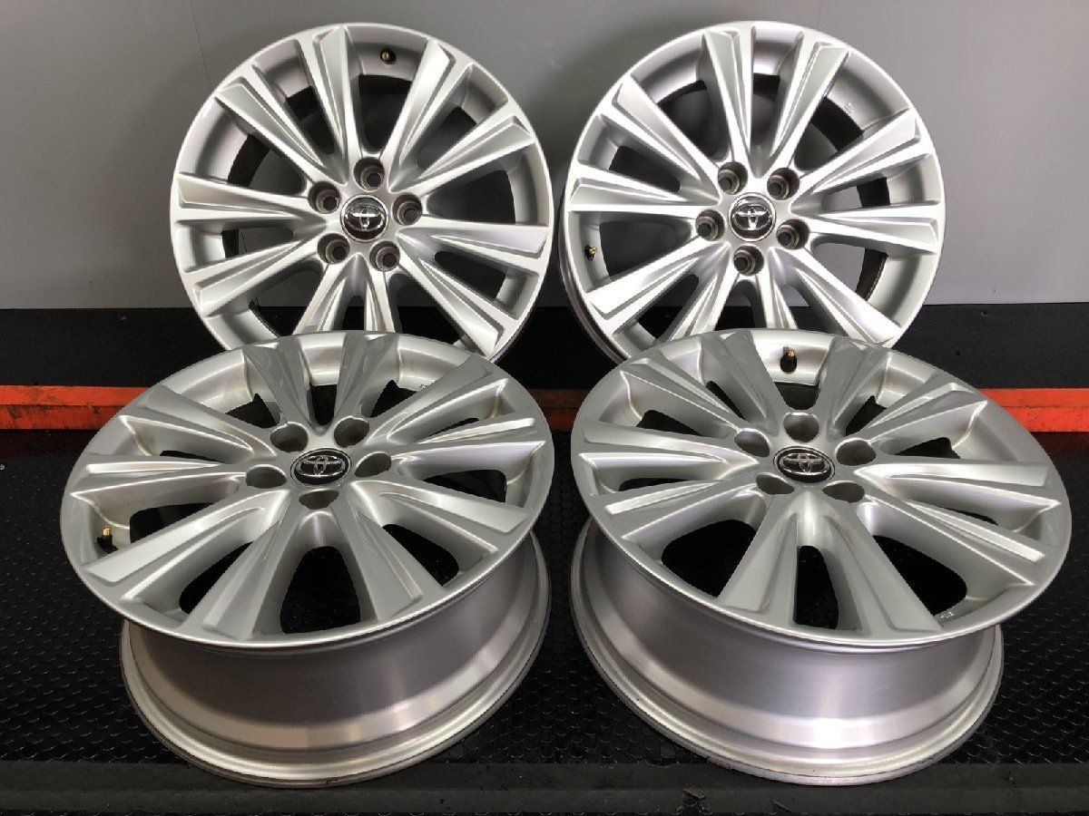 TOYOTA トヨタ 30系アルファード 純正ホイール 18インチ 4本 7.5J5HPCD114.3 45 ヴェルファイアにも SHA014