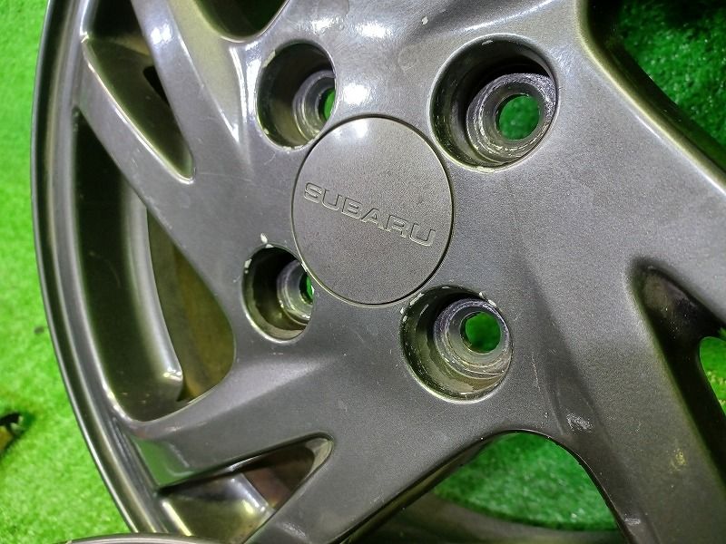 スバル SUBARU 純正 プレオ RA2 ホイール アルミ ガンメタ 14インチ 5J 4穴 4本 100 45 FFCRYSTALESIA_COM