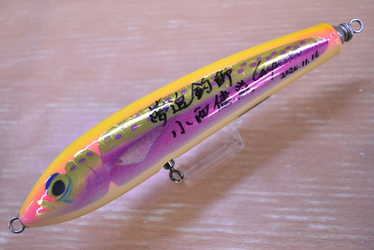 カーペンター ブルーフィッシュ 100 フィッシュマーク ニラミハナダイ 小西健滋 サイン入り CARPENTER BlueFish キャスティング 釣り