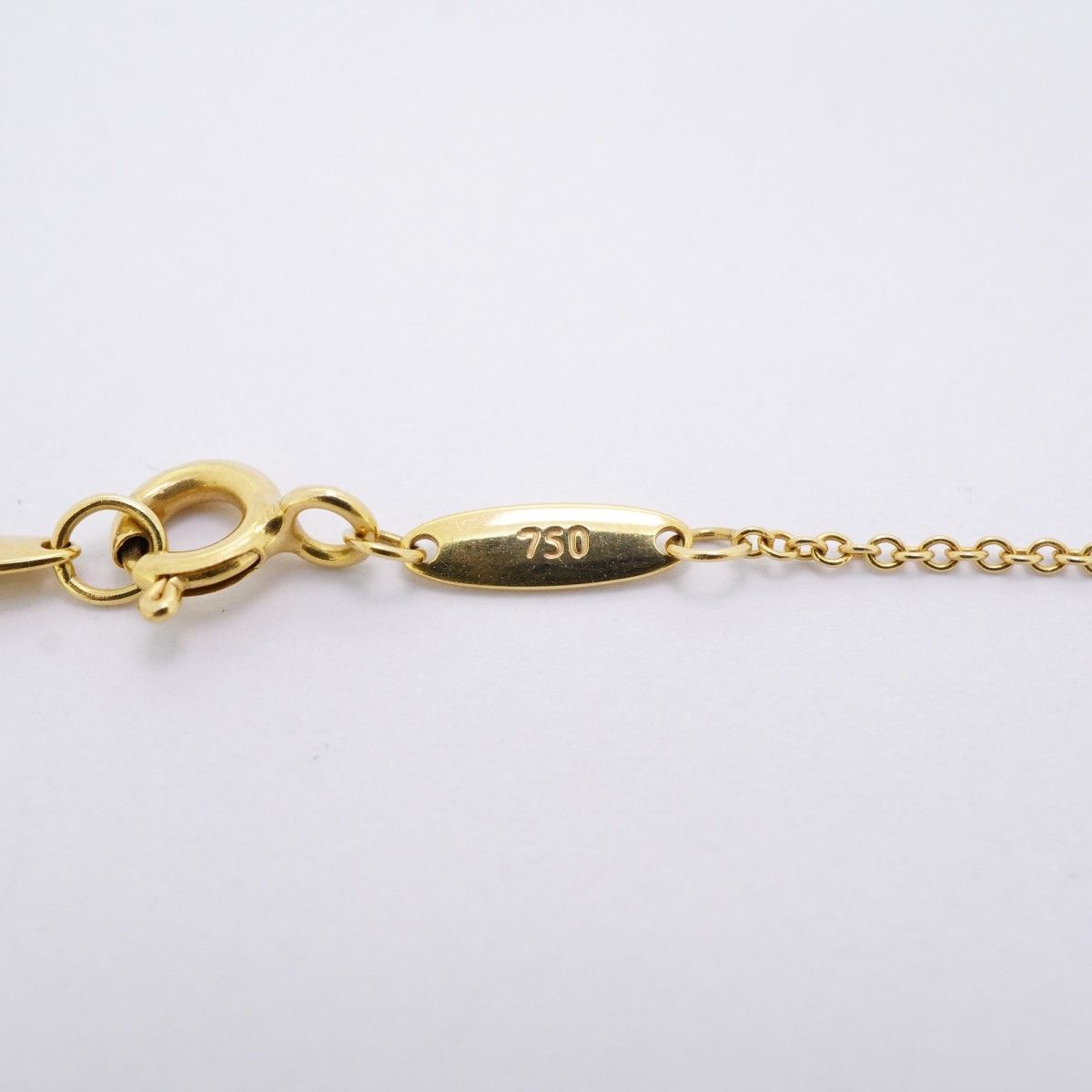 【335】ティファニー バイザヤード ダイヤモンド ネックレス K18 5jmb0457】ティファニー ネックレス バイザヤード 1PD K18YG イエロー