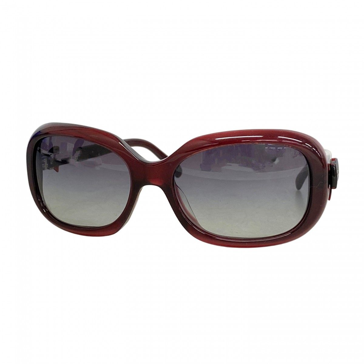 5md5095 シャネル サングラス 5170-A プラスチック ボルドー シルバー金具 レディース