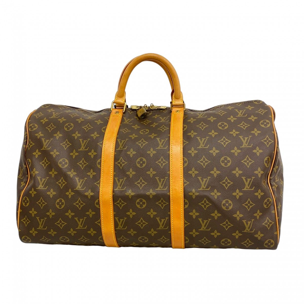 5md5283 ルイヴィトン ボストンバッグ モノグラム キーポル50 M41426 ブラウン メンズ レディース ユニセックス