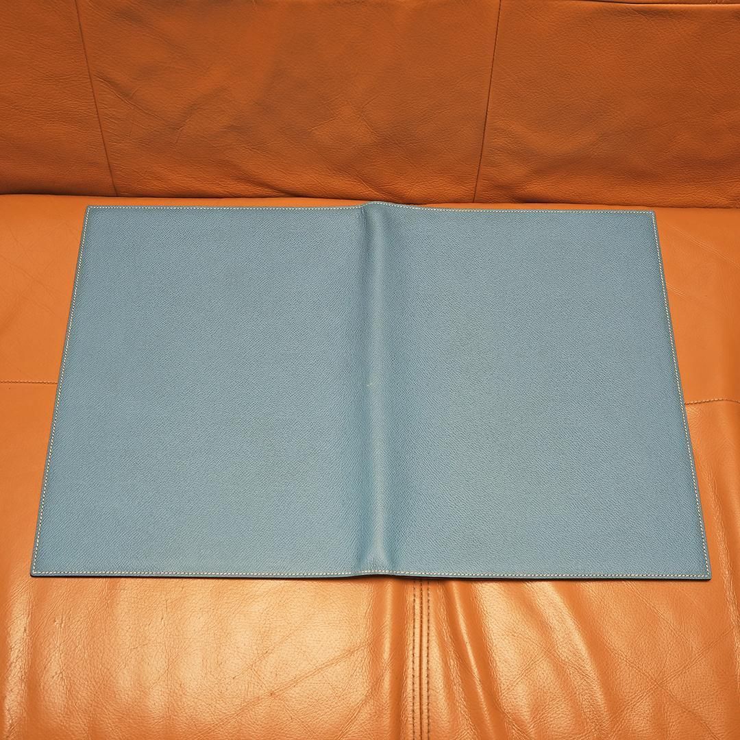 希少 美品 HERMES エルメス A4 ノートカバー バイカラー アジェンダ