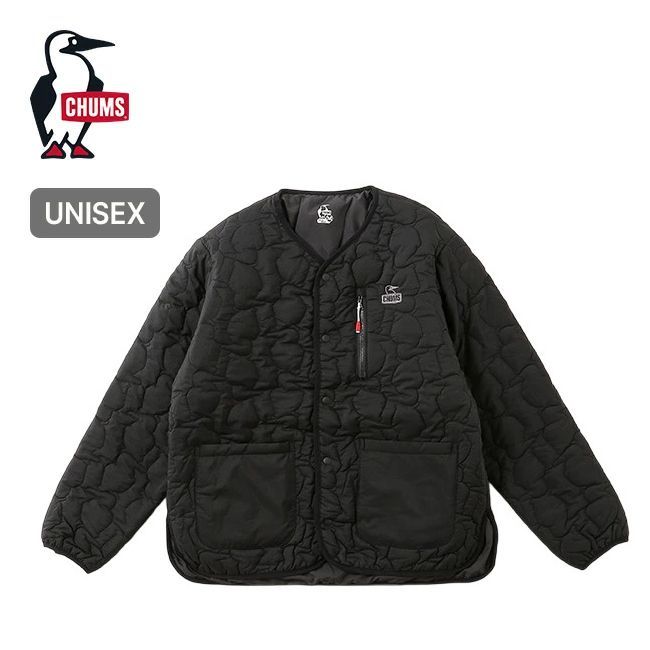 CHUMS チャムス ブービーステッチパデッドカーディガン CH04-1469 ブラック
