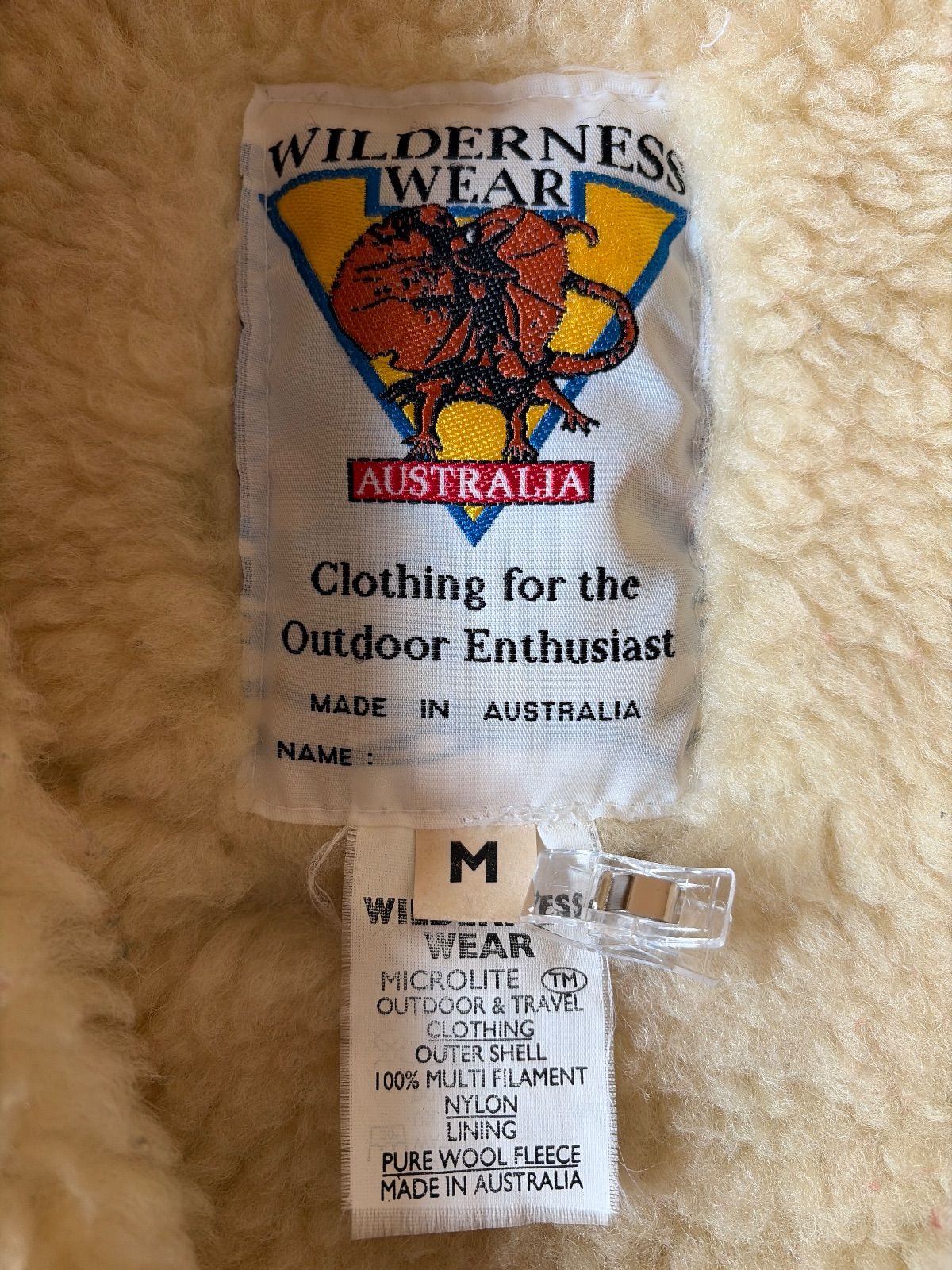 ト2510- -5317 ウィルダネスウエア WILDERNESS WEAR 裏ボアベスト ジップアップ 紺 M