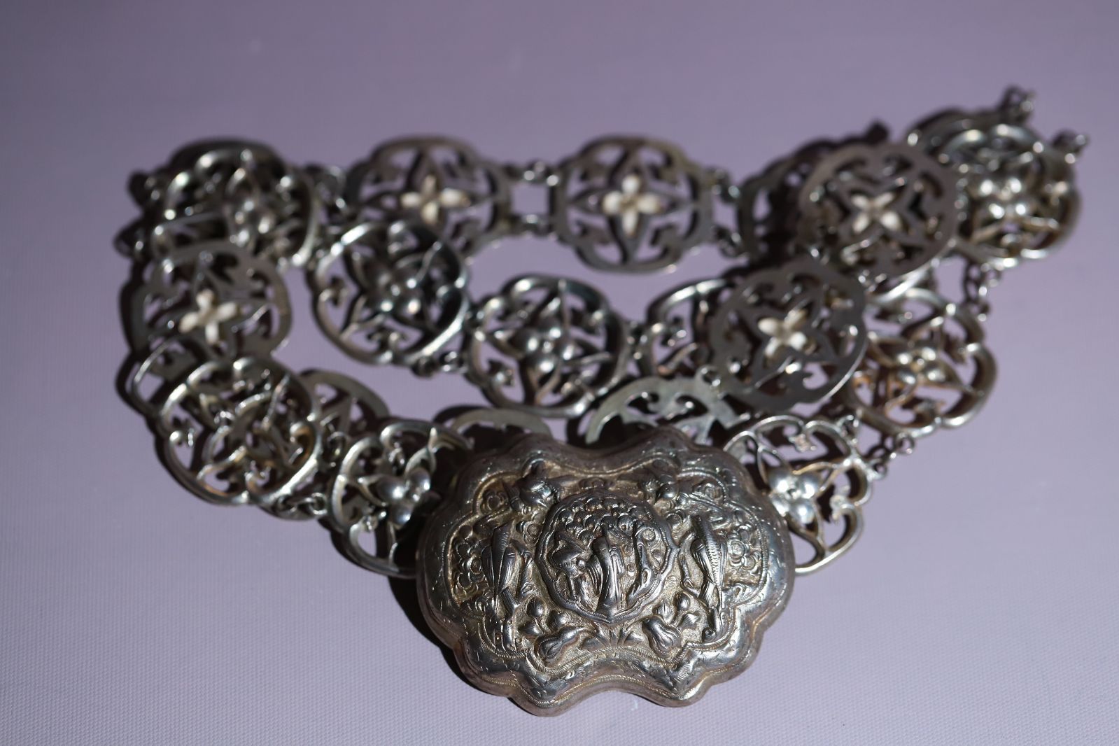 中国 清 銀製 ベルト 約182g アクセサリー シルバー