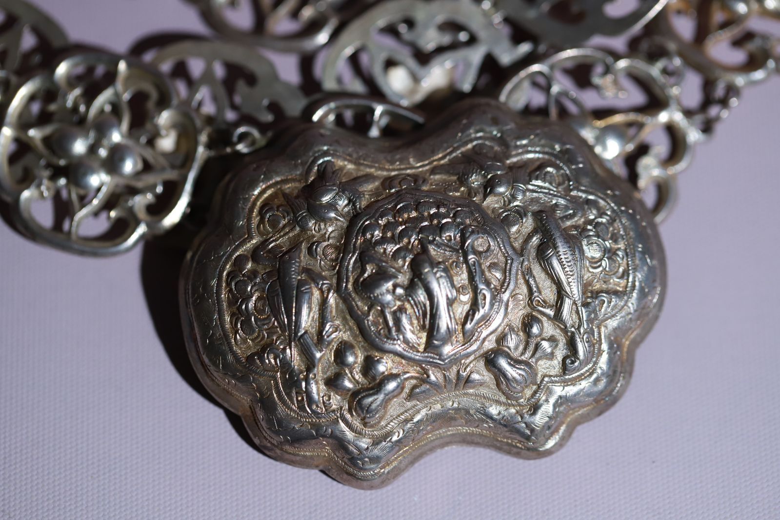 中国 清 銀製 ベルト 約182g シルバー