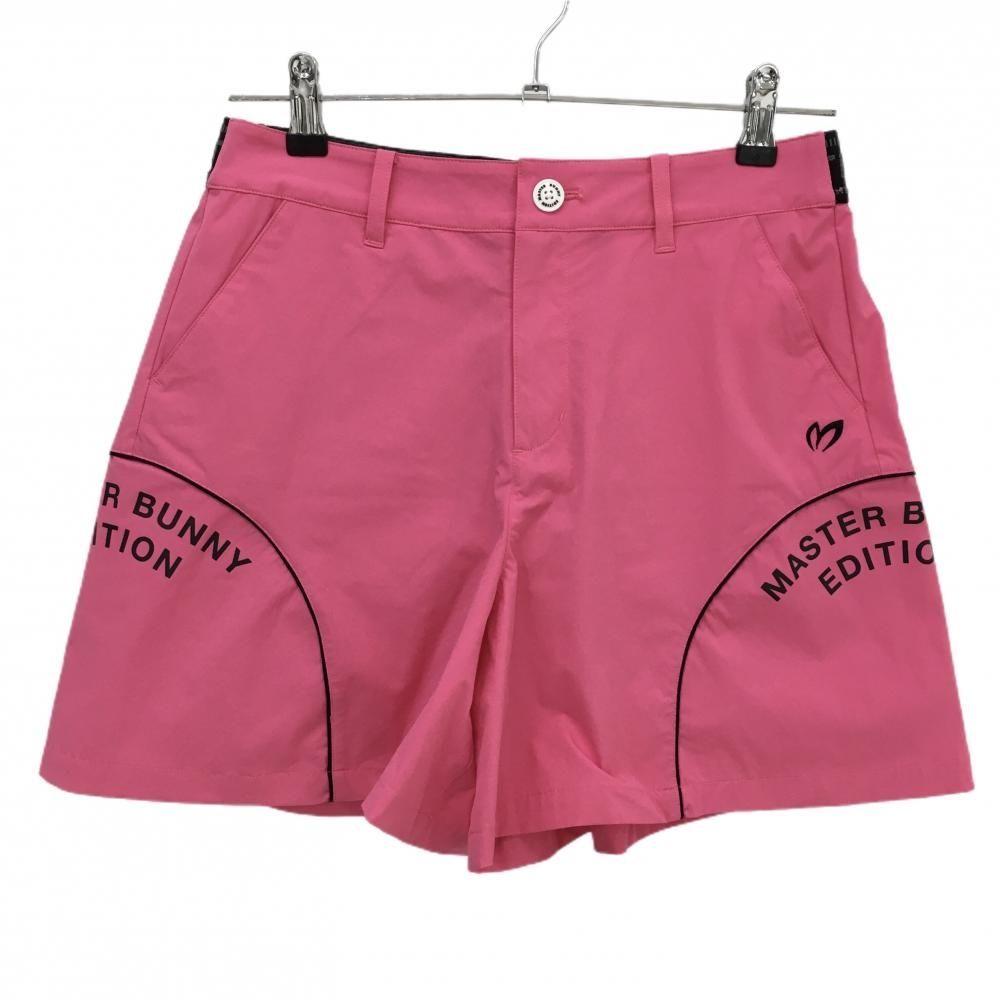 超 マスターバニー キュロットスカート ピンク×黒 ストレッチ レディース 2 L ゴルフウェア モデル MASTER BUNNY EDITION