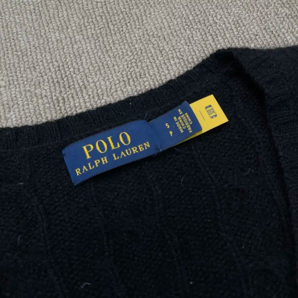 POLO ラルフローレン ウィメンズ Vネック ケーブルニット S