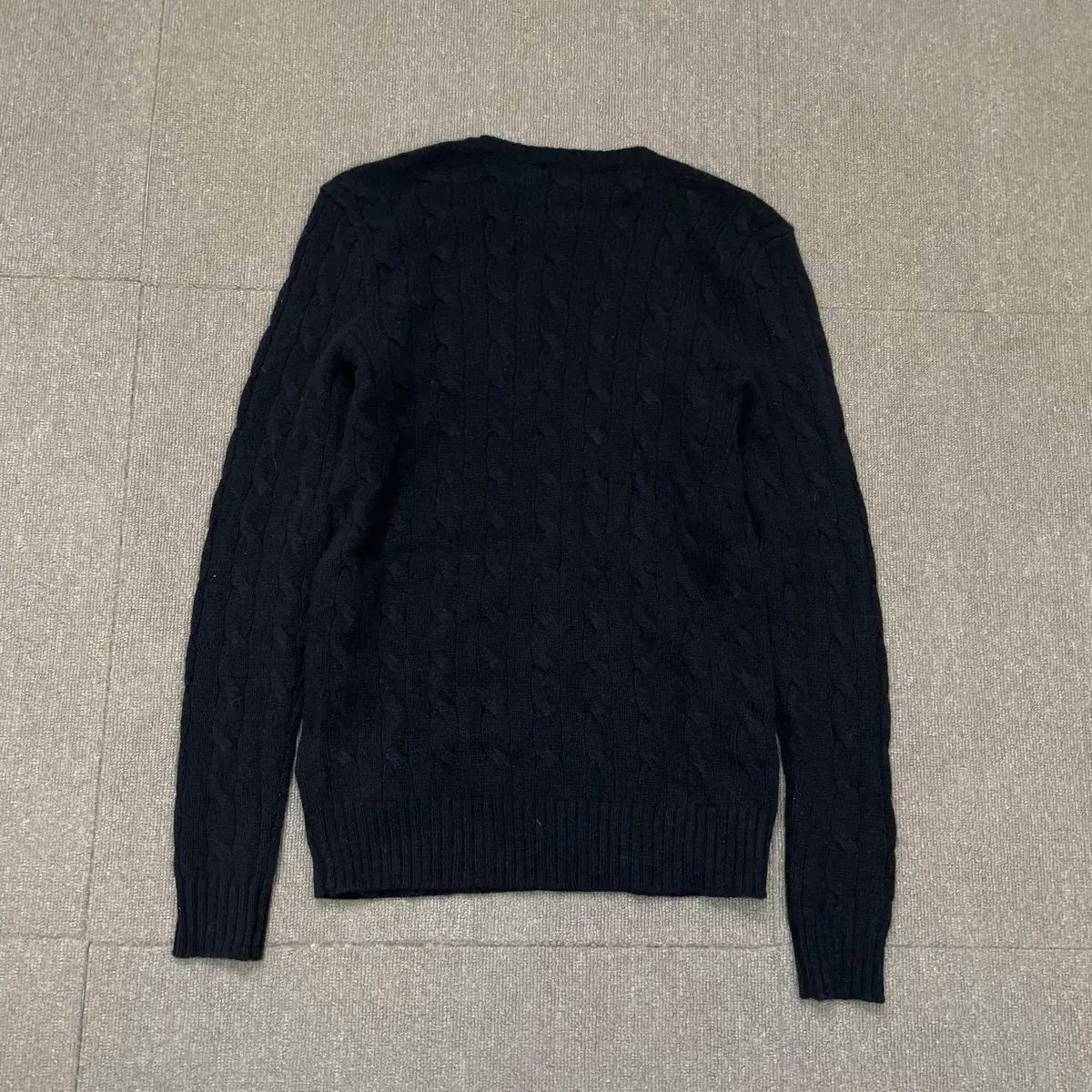  POLO ラルフローレン ウィメンズ Vネック ケーブルニット S 長袖 ニット セーター