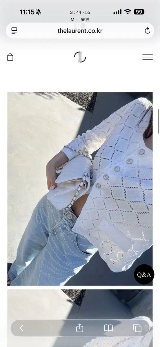 THE LAURENT アーガイル カーディガン m