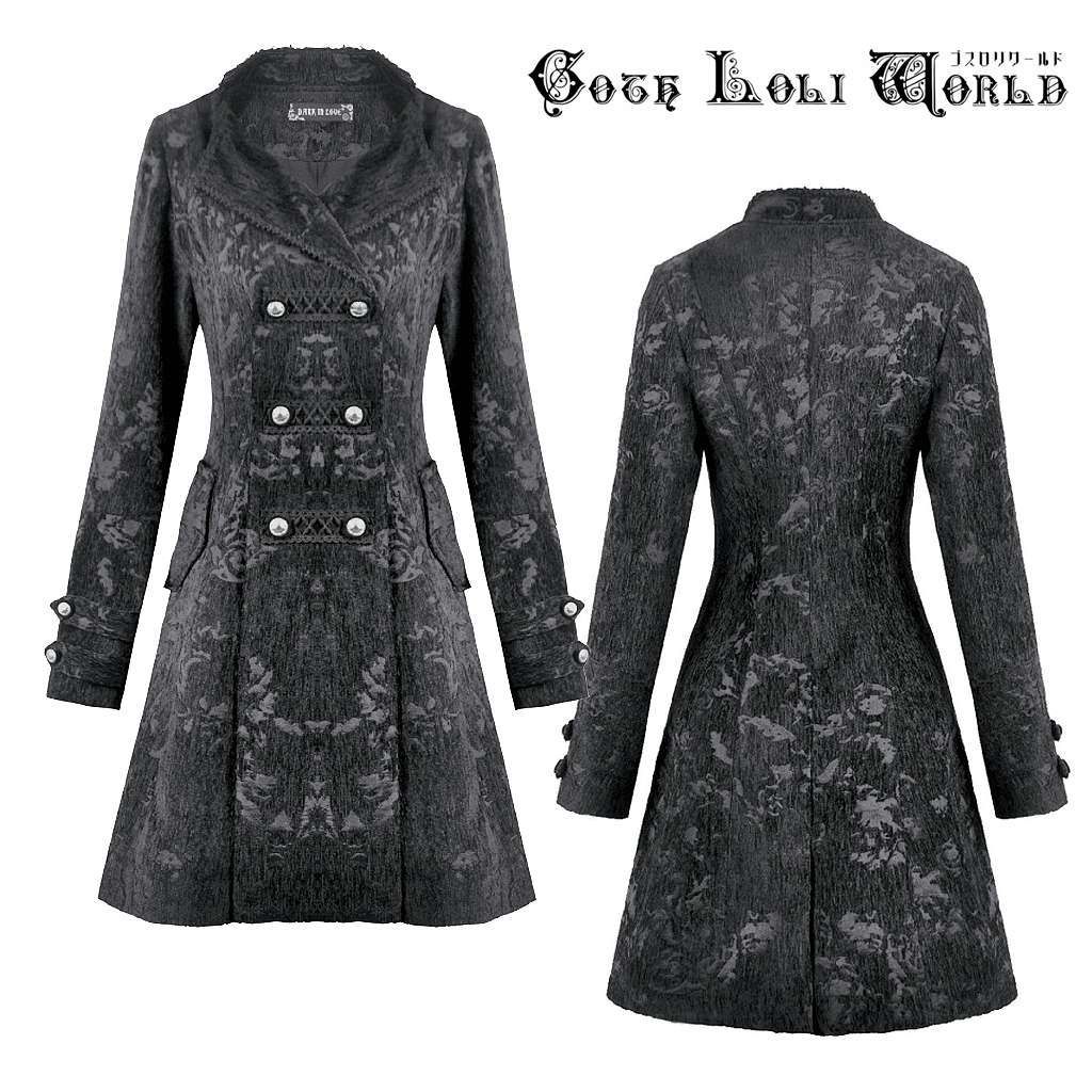 ゴスロリワールド JW299 地雷系 ゴスロリ ファッション 厚手 Aライン コート ジャケット ゴシック ゴスロリ ロリータ ビジュアル系 ヴィジュアル系 V系