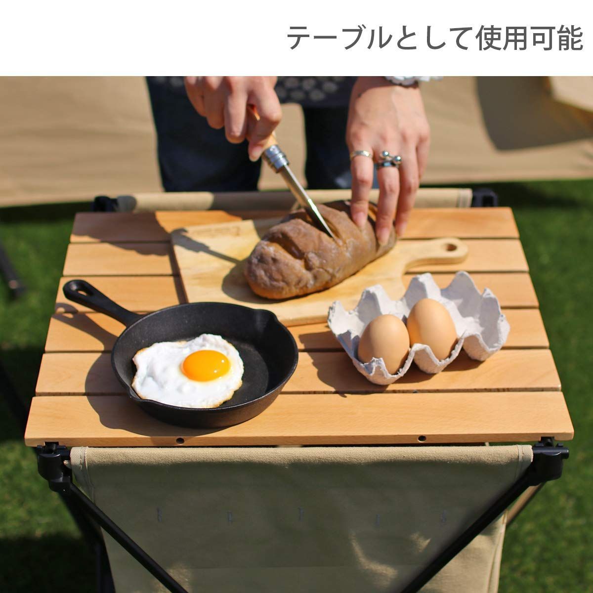 ゴミを隠すゴミ箱 テーブル機能付き