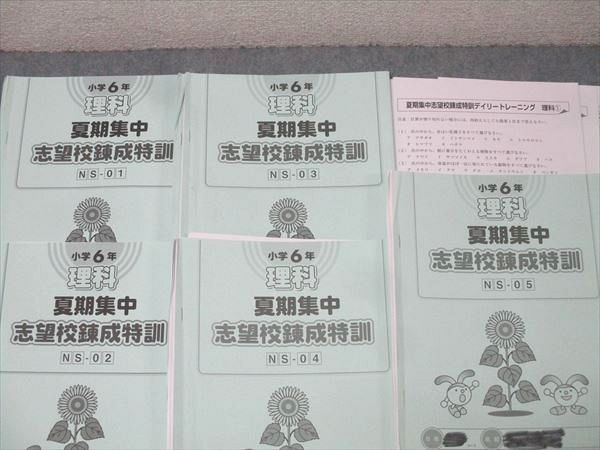 SAPIX サピックス 小学6年 理科 夏期集中志望校錬成特訓 NS-01
